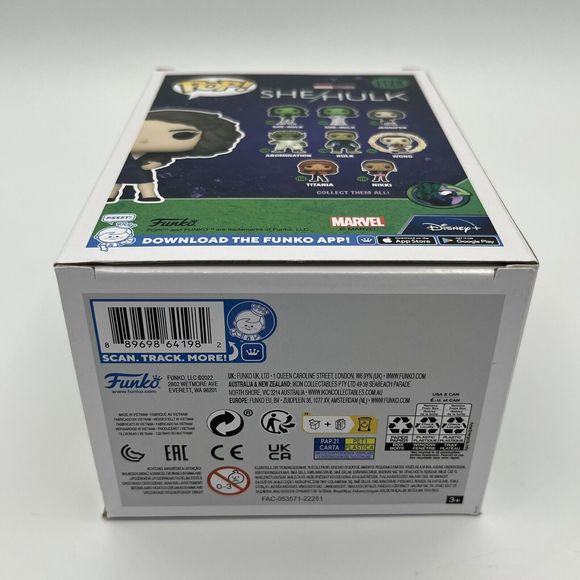 FUNKO POP! MARVEL: She-Hulk - Jennifer #1128 Vinyl Figure Disney+ New In Box - Picture 8 of 8